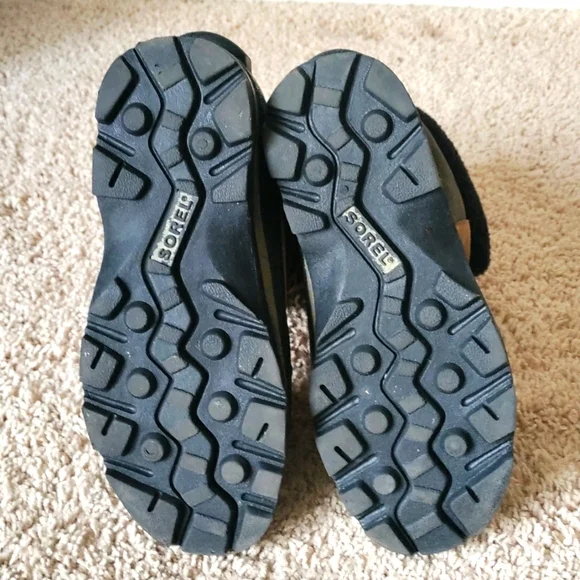 Sorel MONASHEE Winter Thermolite Black Brown Boots Women's Size 8 - Picture 3 of 6